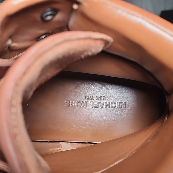 USED Michael Kors Leather Boots. Incredibly comfy boots with beautiful color. - Picture 6 of 16